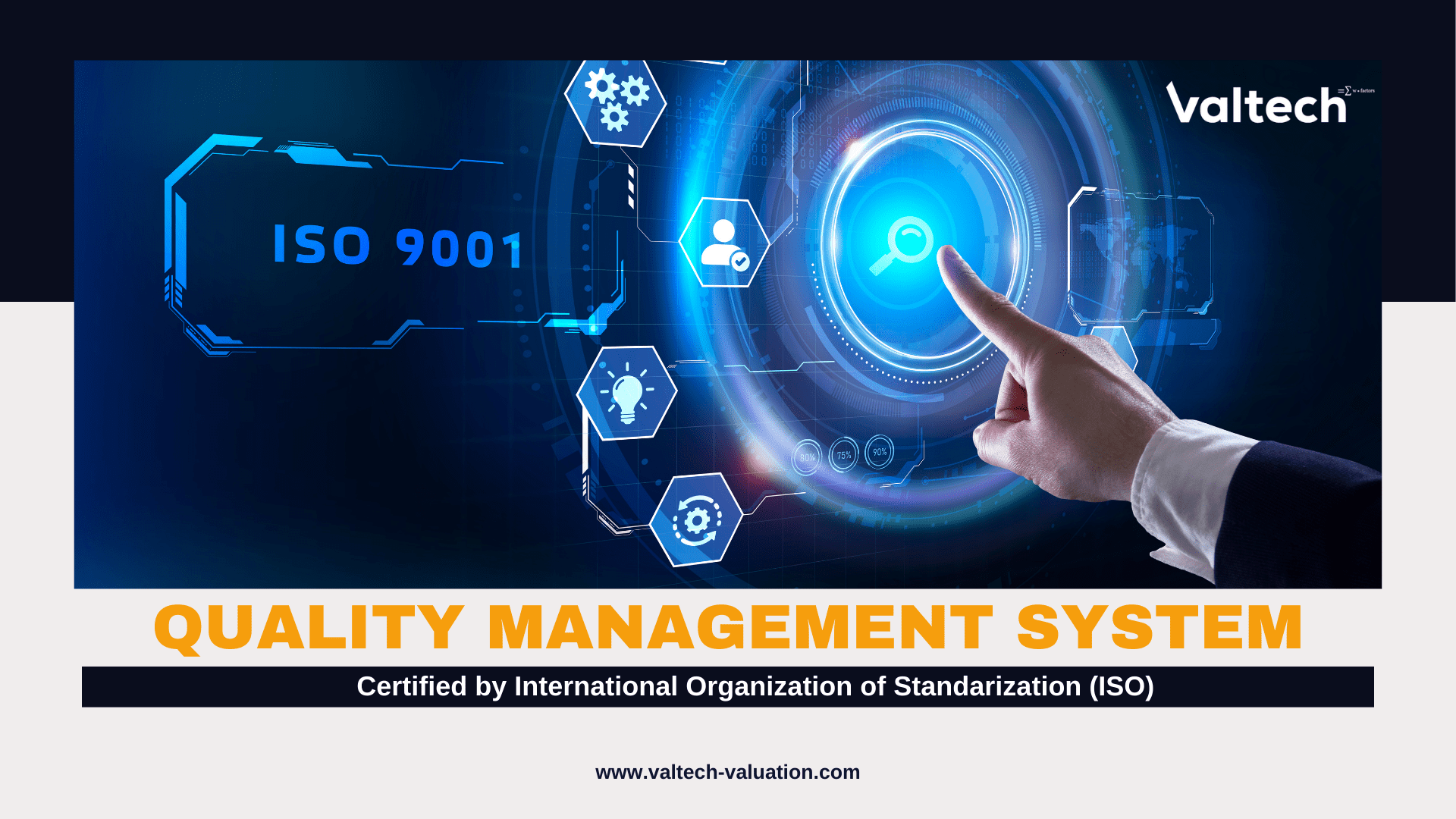 Valtech Valuation Received ISO 9001 Certification for Its Quality Management System in Valuation Advisory 2 ISO 9001 1