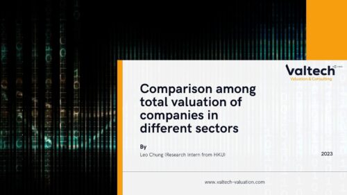 Comparison among total valuation of companies in different sectors – Leo Chung Comparison among total valuation of companies in different sectors