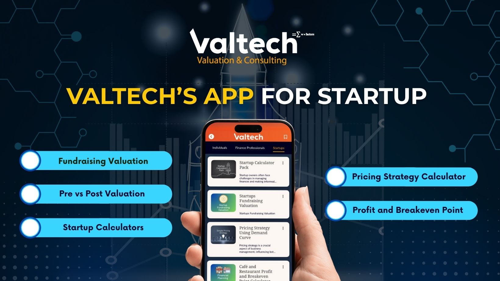Valtech’s All-in-One App for Startup Valuation & Financial Planning 4 Valtech App for Startup