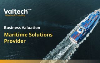 Valtech Completes Valuation of an international provider of maritime solutions 15 Business Valuation Maritime Solutions