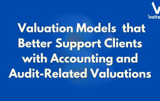 Better Valuation Models and Programme for Accounting and Audit-Related Valuations 3 Valtech Valuation Services Posts 3